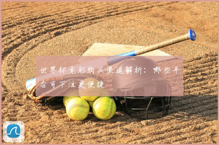 世界杯竞彩购买渠道解析：哪些平台可下注更便捷